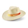 EDWARD RIB. Natural straw hat with sublimated ribbon P046744S