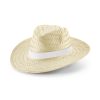 EDWARD RIB. Natural straw hat with sublimated ribbon P046744S