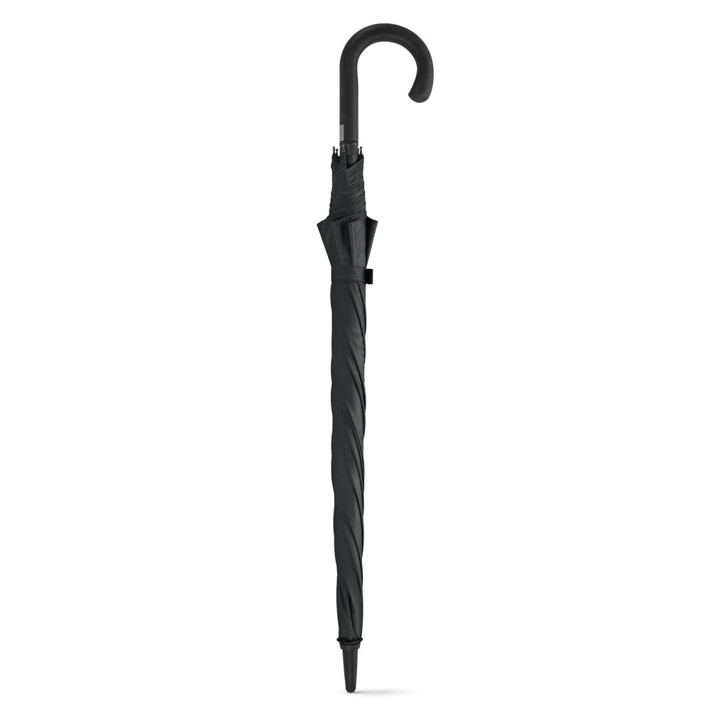 ALBERT. Parasol 190T pongee z automatycznym otwieraniem P038362S czarny