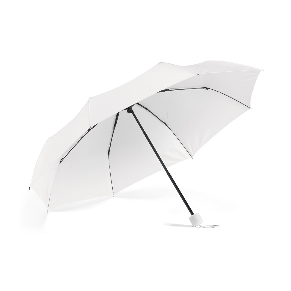 MARIA. Składany parasol z poliestru 190T P038382S biały