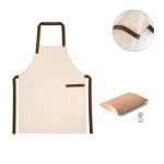 HOLM. Fartuch z płótna 100% bawełny (320 g/m²) z metalowymi detalami P043890S