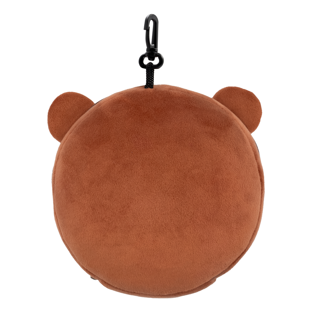 Pluszowa poduszka, zagłówek podróżny, maska na oczy, miś | Ren P054247X