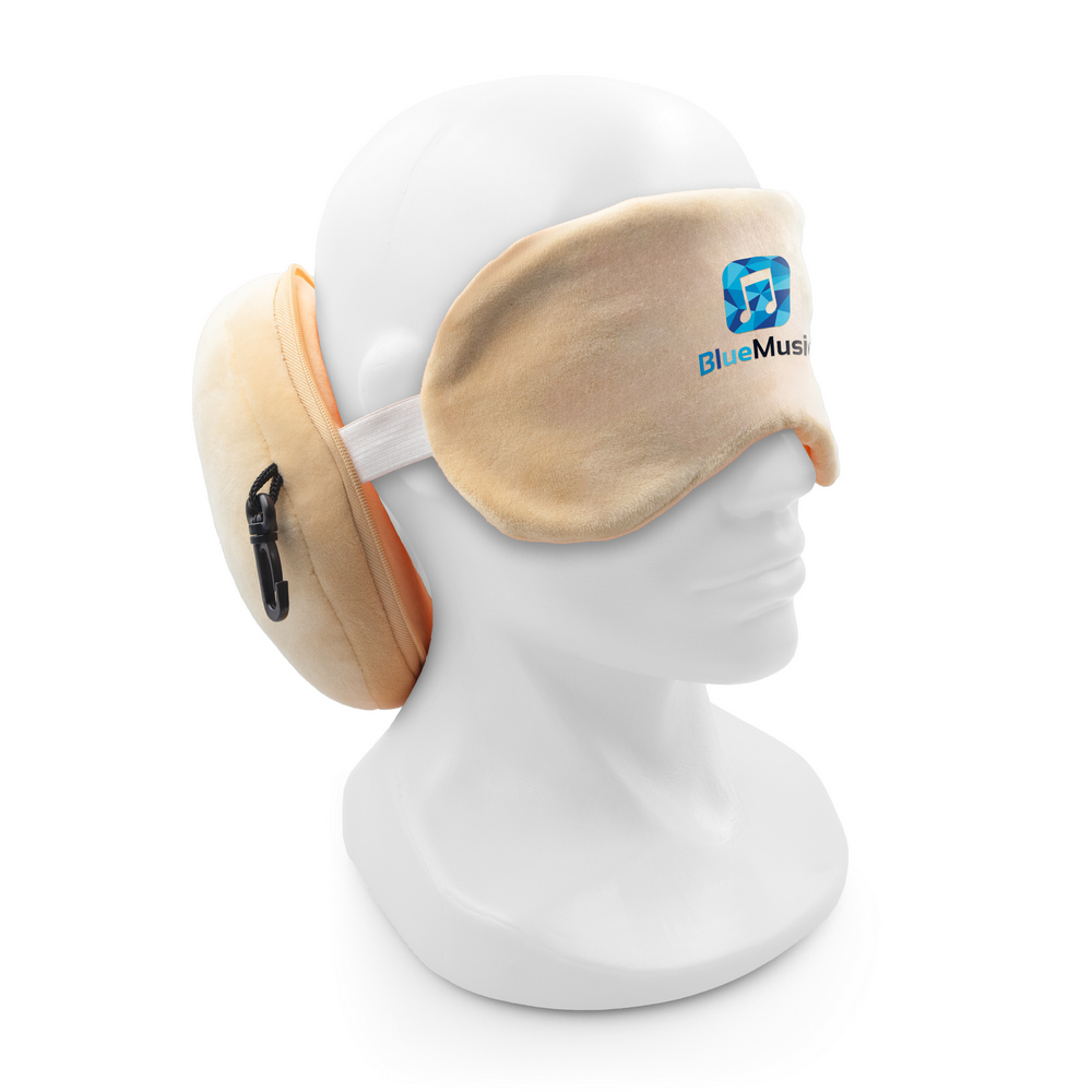 Pluszowy pies, zagłówek podróżny, maska na oczy | Atta P104814X