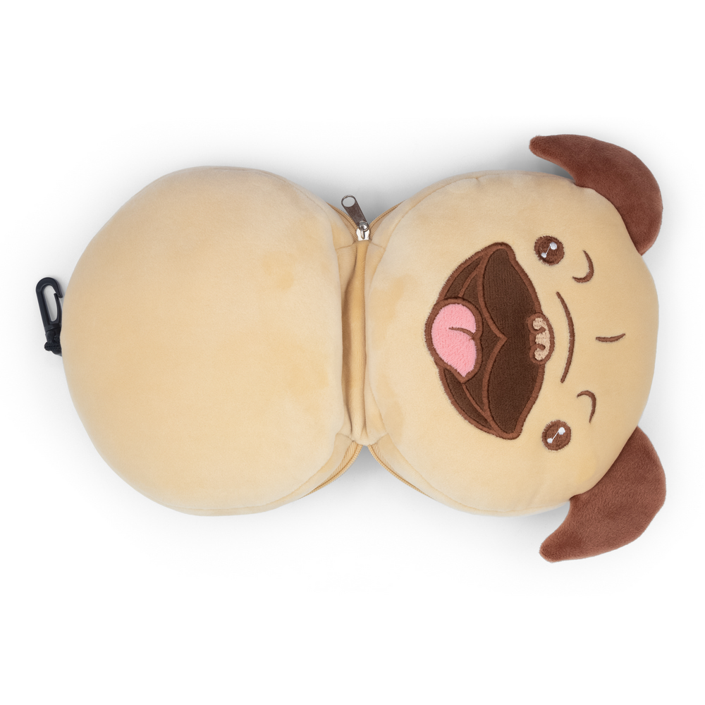 Pluszowy pies, zagłówek podróżny, maska na oczy | Atta P104814X