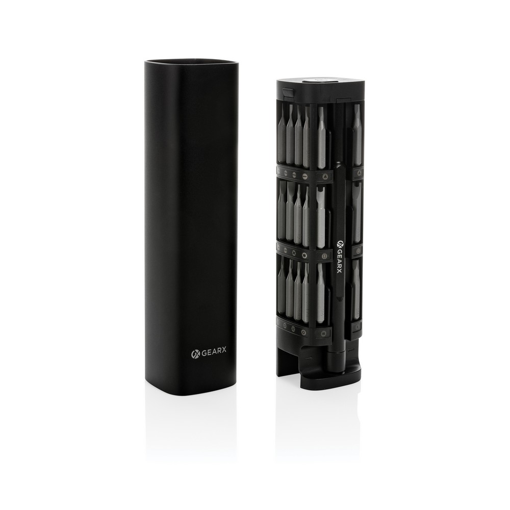 Śrubokręt Gear X, 56 końcówek, aluminium z recyklingu P054762X