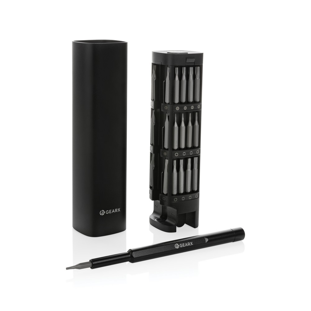 Śrubokręt Gear X, 56 końcówek, aluminium z recyklingu P054762X