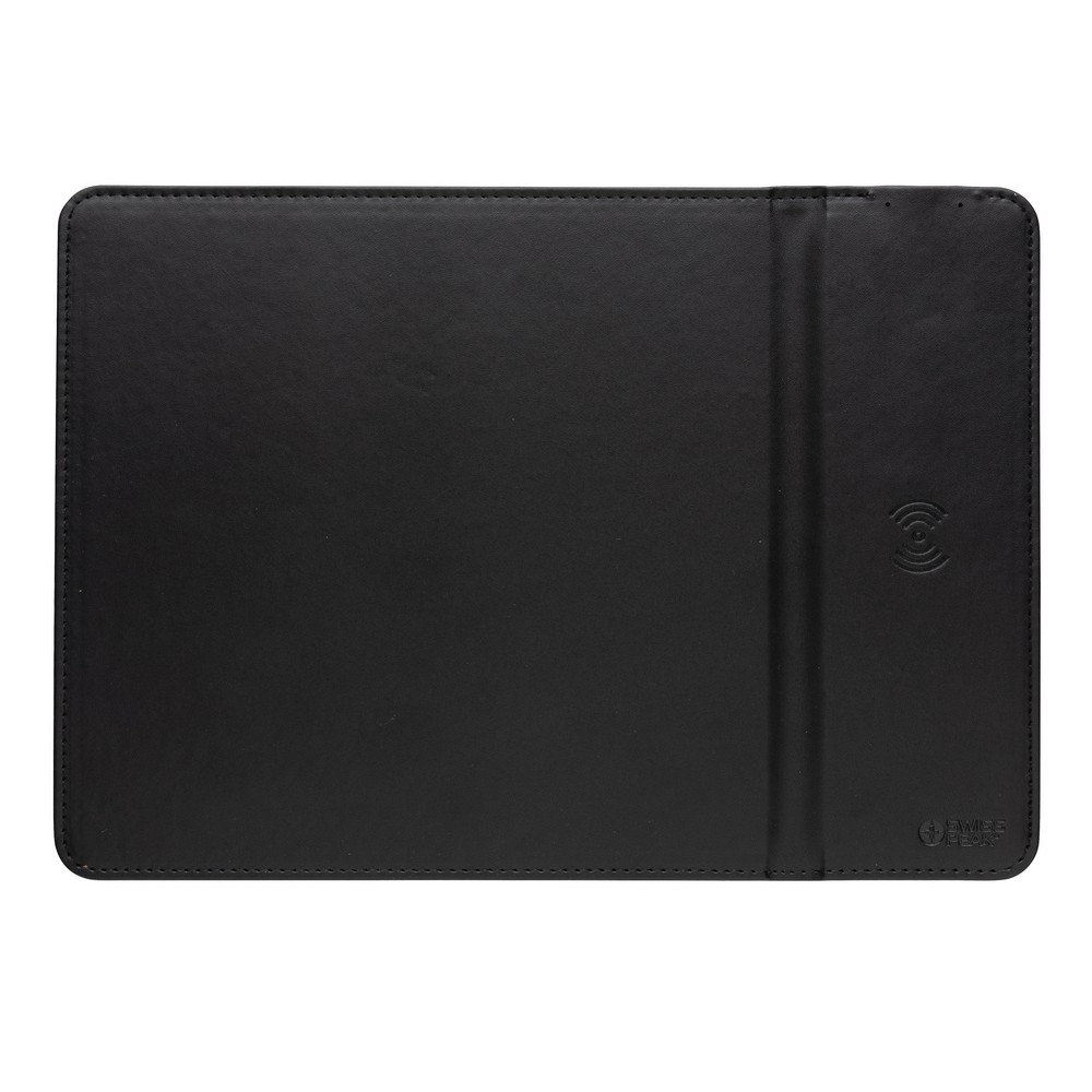 Podkładka pod mysz Swiss Peak, ładowarka bezprzewodowa 10W, PU z recyklingu P044034X