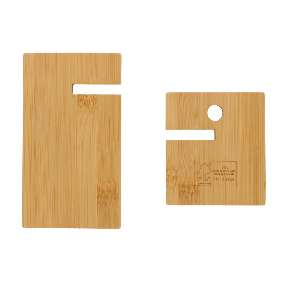 Bambusowy stojak na telefon P044957X