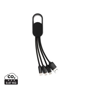 Kabel do ładowania 4 w 1 z karabińczykiem P009879X AX-P302.07-W