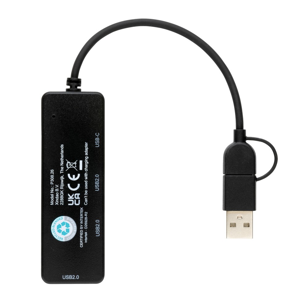 Hub USB 2.0 z USB C RABS P043530X