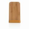 Bambusowa ładowarka bezprzewodowa 5W, stojak na telefon P042630X 3 Bambusowa ładowarka bezprzewodowa 5W, stojak na telefon P042630X