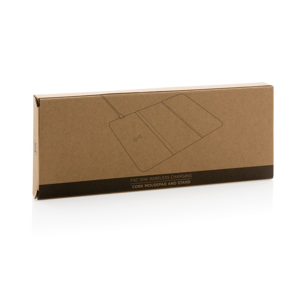 Korkowa podkładka pod mysz, ładowarka bezprzewodowa 10W P047353X