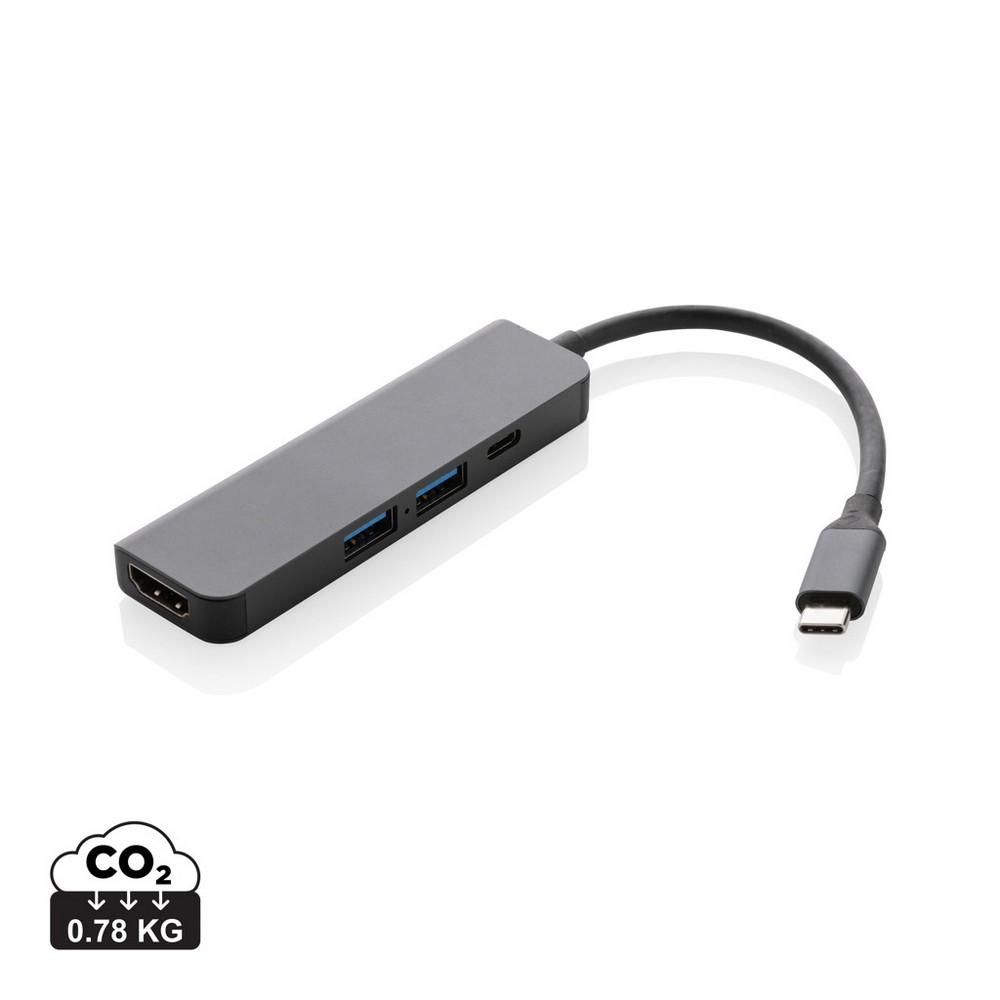 Hub USB 3.0 i USB typu C Terra, wejście HDMI 4K, RABS P054745X AX-P308.652