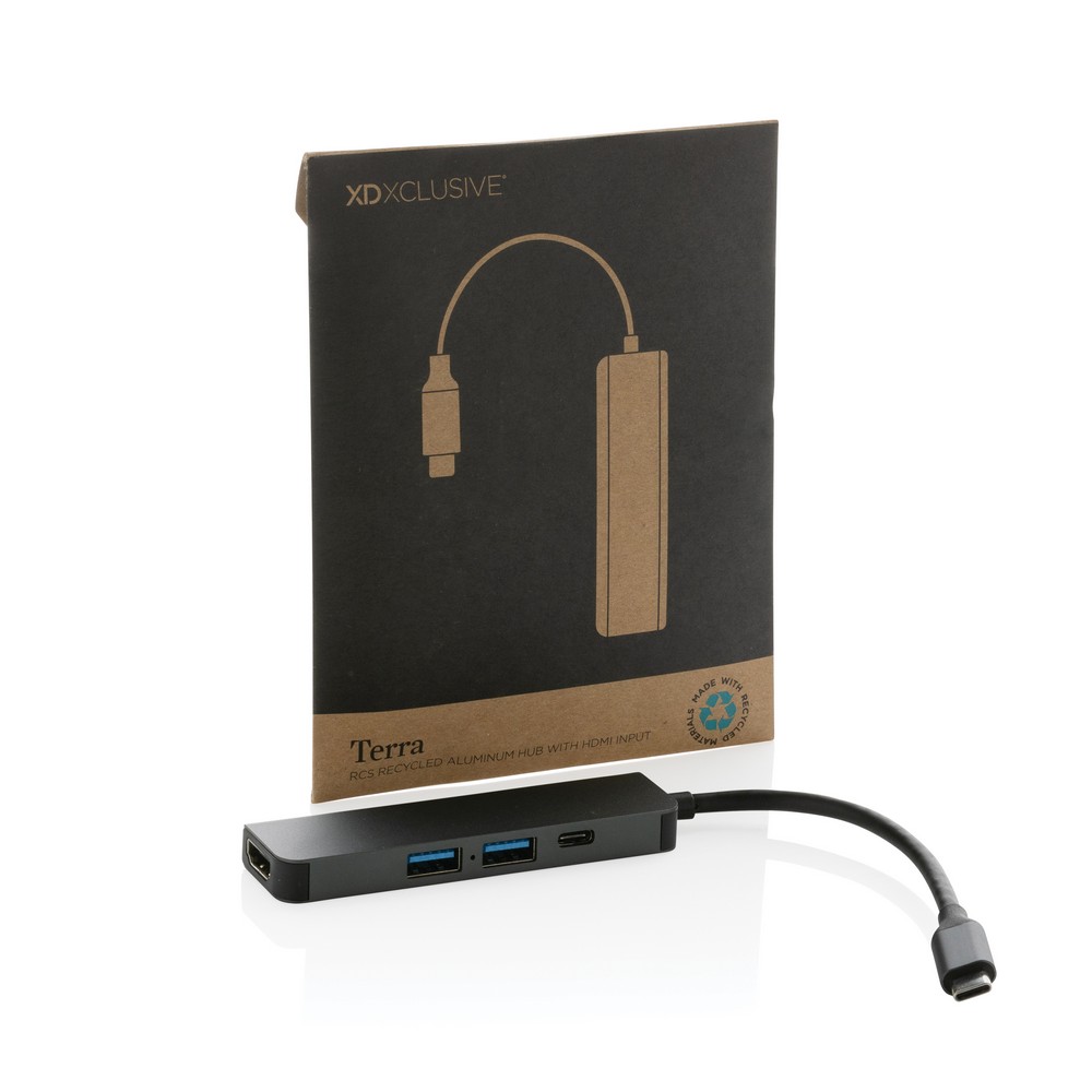 Hub USB 3.0 i USB typu C Terra, wejście HDMI 4K, RABS P054745X