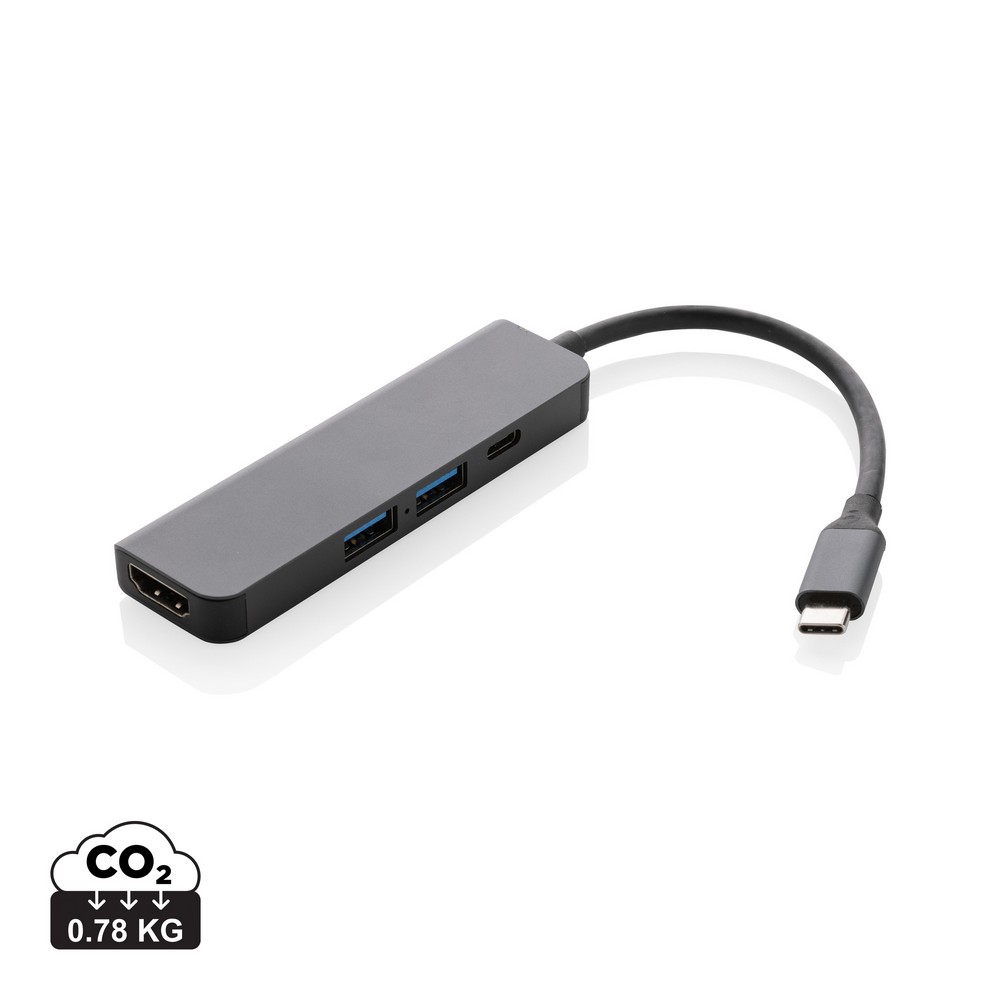 Hub USB 3.0 i USB typu C Terra, wejście HDMI 4K, RABS P054745X