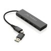Hub USB 2.0 z USB C, aluminium z recyklingu P047355X