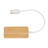 Bambusowy hub USB 2.0 z USB typu C P010395X