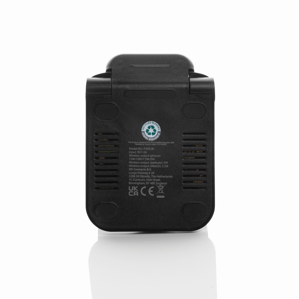 Ładowarka bezprzewodowa 3 w 1, 15W Powerpal P101638X