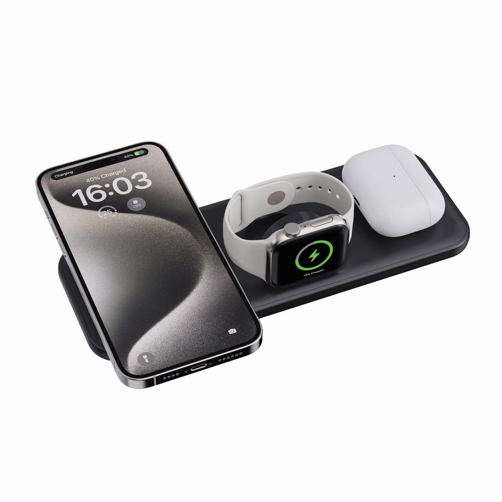 Ładowarka bezprzewodowa 3 w 1, 15W Urban Vitamin Torrance P101639X