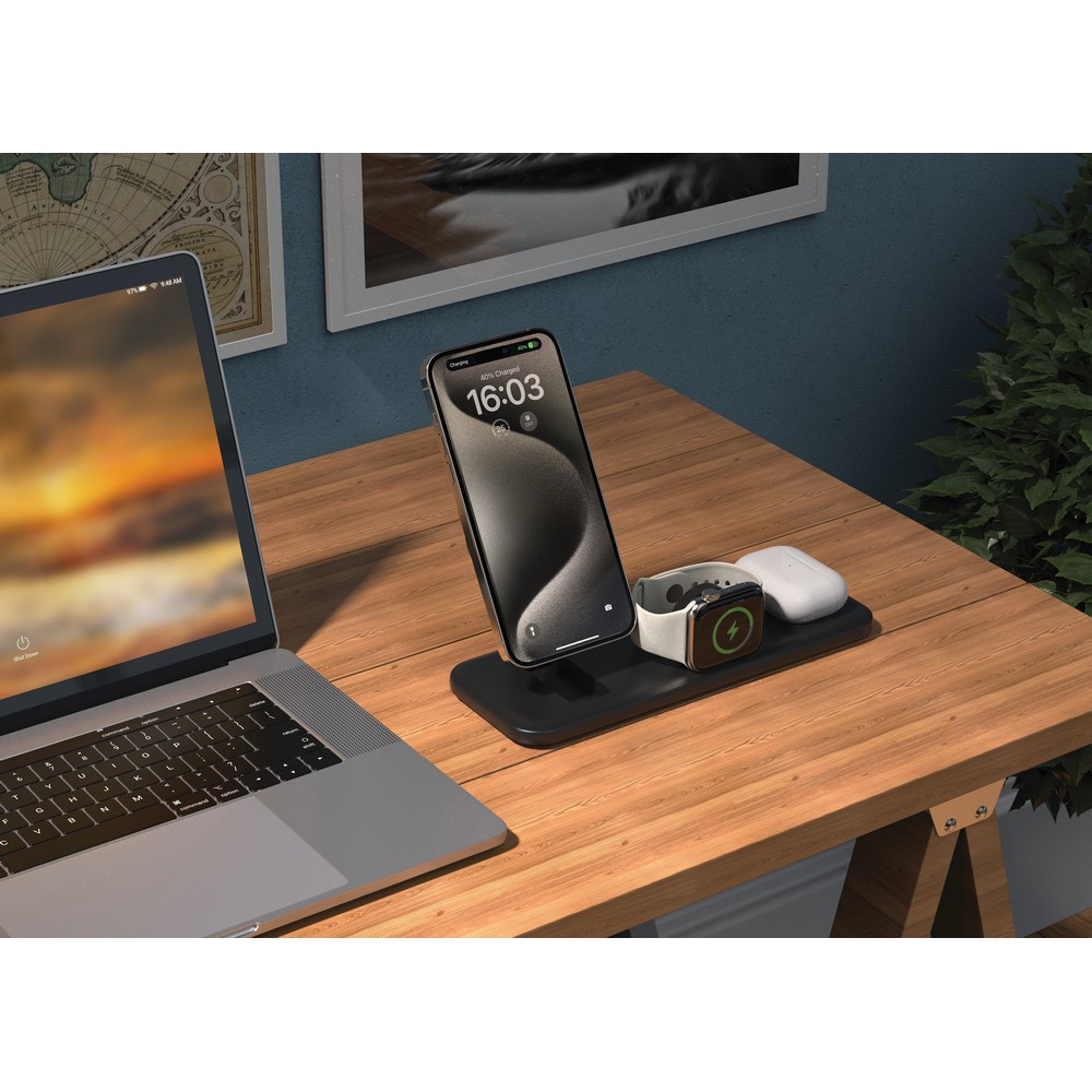 Ładowarka bezprzewodowa 3 w 1, 15W Urban Vitamin Torrance P101639X