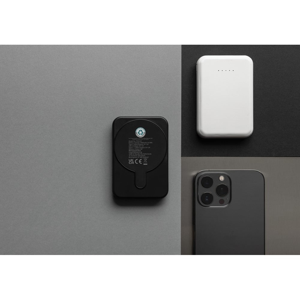 Magnetyczny bezprzewodowy power bank 5000 mAh, 5W Stellar P101644X biały