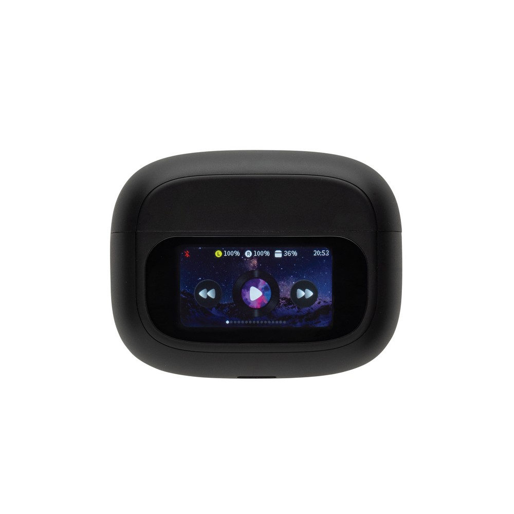 Douszne słuchawki bezprzewodowe z wyświetlaczem dotykowym Airtune ANC P101661X