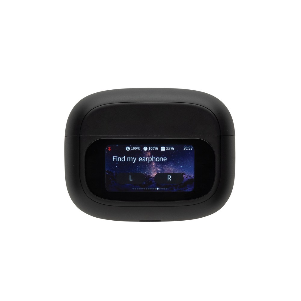 Douszne słuchawki bezprzewodowe z wyświetlaczem dotykowym Airtune ANC P101661X