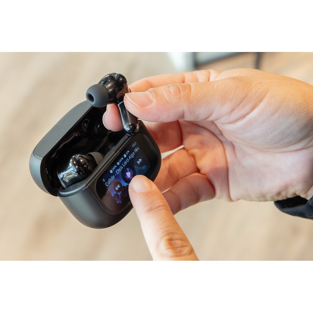 Douszne słuchawki bezprzewodowe z wyświetlaczem dotykowym Airtune ANC P101661X