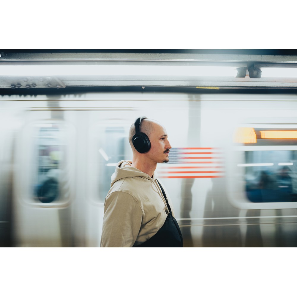 Bezprzewodowe słuchawki nauszne z recyklingu Irvine ANC P084447X