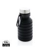 Składana butelka sportowa 550 ml z karabińczykiem P009748X czarny