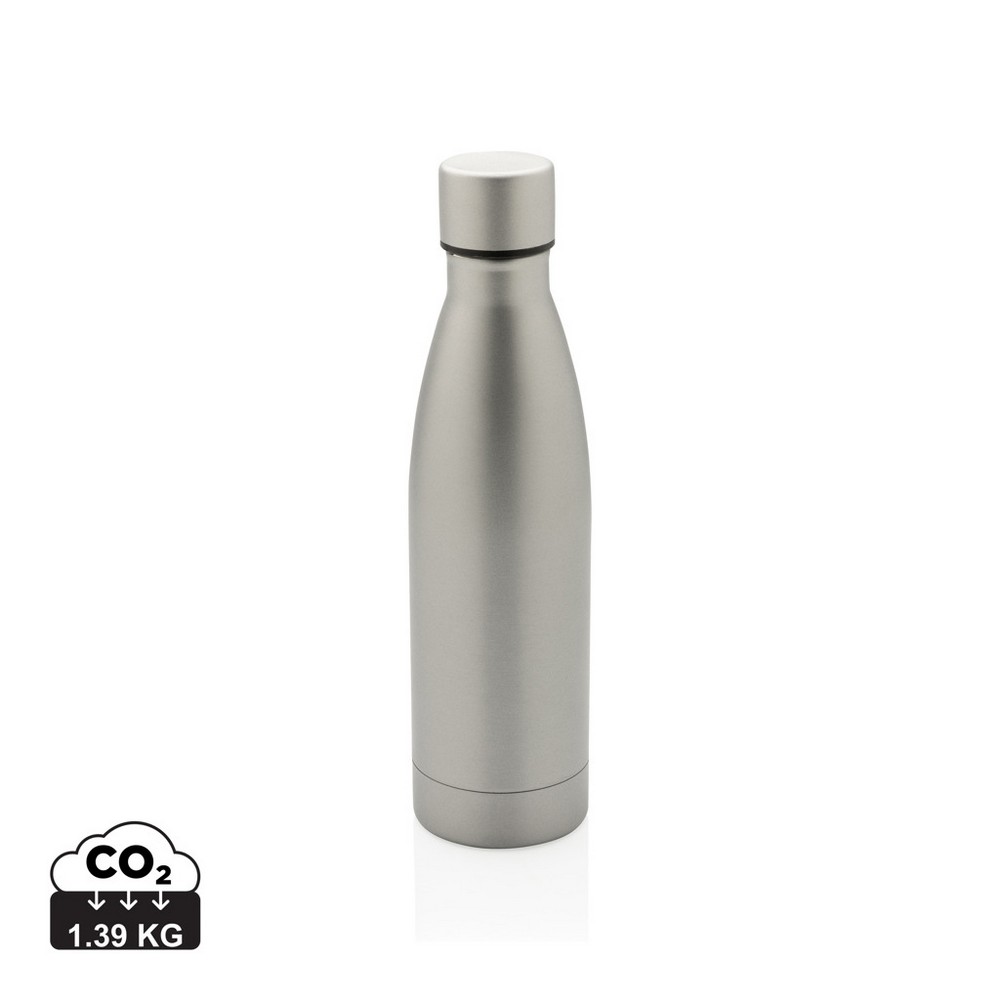 Butelka termiczna 500 ml, stal nierdzewna z recyklingu P043573X grey