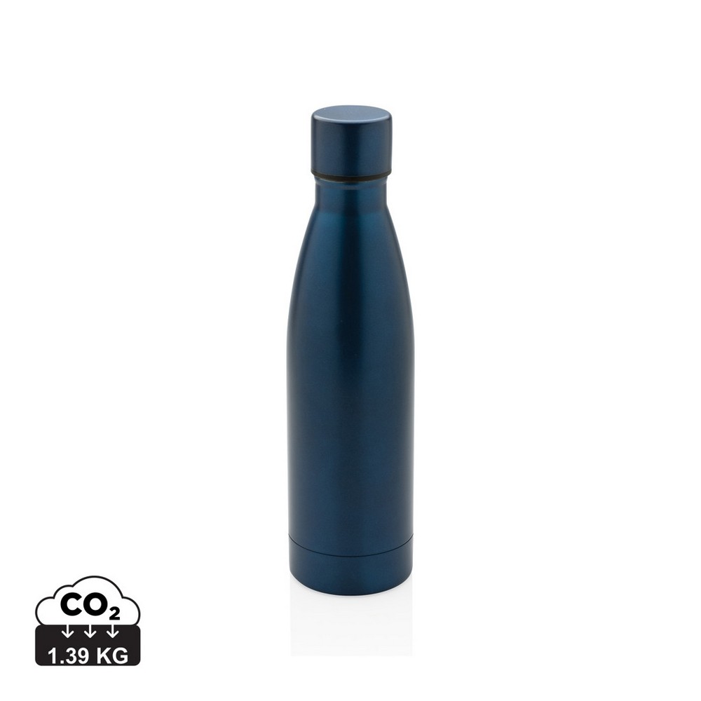 Butelka termiczna 500 ml, stal nierdzewna z recyklingu P043573X blue