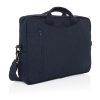 Torba na laptopa 15,4" AWARE™ Laluka, bawełna z recyklingu P054716X granatowy