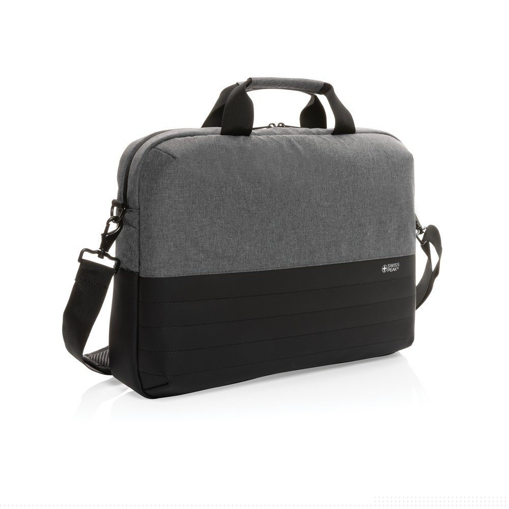 Torba na laptopa 15,6" Swiss Peak AWARE™, ochrona RFID P047436X szary
