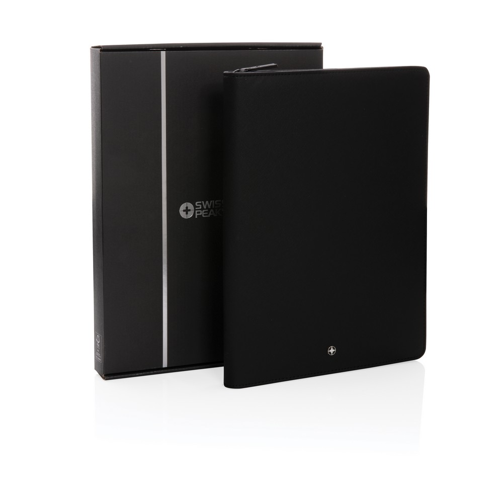 Teczka konferencyjna A4 Swiss Peak Heritage, notatnik, PU z recyklingu P043627X