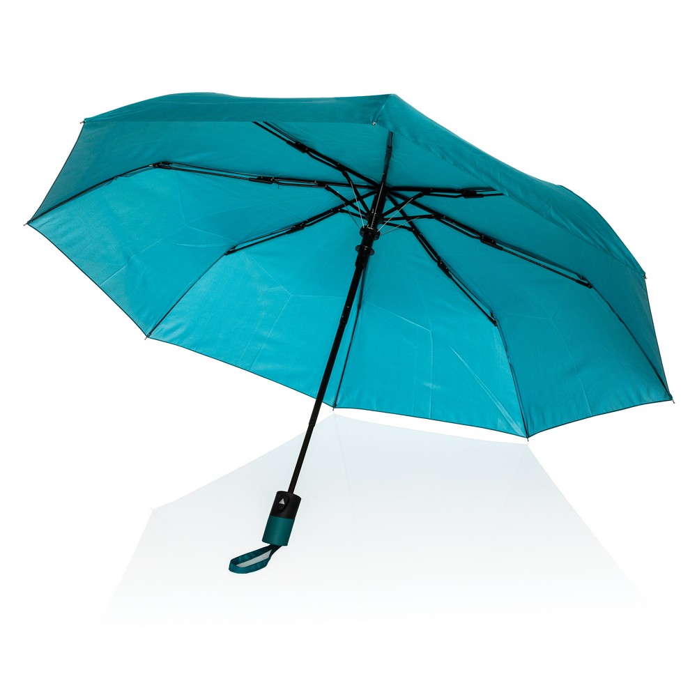 Mały parasol automatyczny 21" Impact AWARE™ RPET P047448X zielony