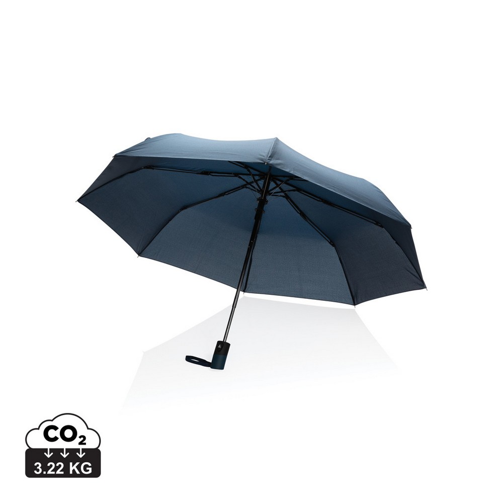 Mały parasol automatyczny 21" Impact AWARE™ rPET P010577X granatowy