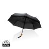 Bambusowy parasol automatyczny 21" Impact AWARE™ rPET P010582X czarny