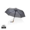 Bambusowy parasol automatyczny 21" Impact AWARE™ rPET P010582X antracytowy