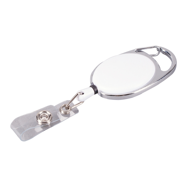 Ski-pass z karabińczykiem P001364R biały