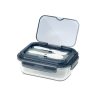 Szklany lunch box ze sztućcami 1000 ml Lagos P001578R