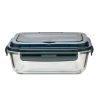 Szklany lunch box ze sztućcami 1000 ml Lagos P001578R