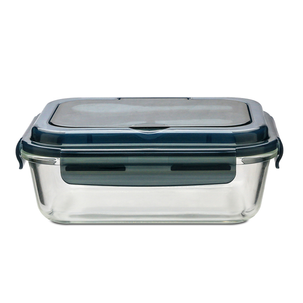 Szklany lunch box ze sztućcami 1000 ml Lagos P001578R