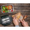 Szklany lunch box ze sztućcami 1000 ml Lagos P001578R