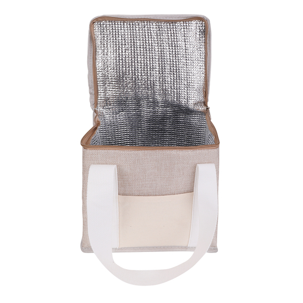 Torba izotermiczna na lunch z juty Loni P046931R RO-R08508.13