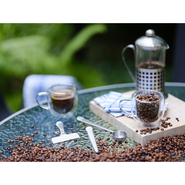 Zestaw miarka i klipsy do kawy Kaffi P001577R