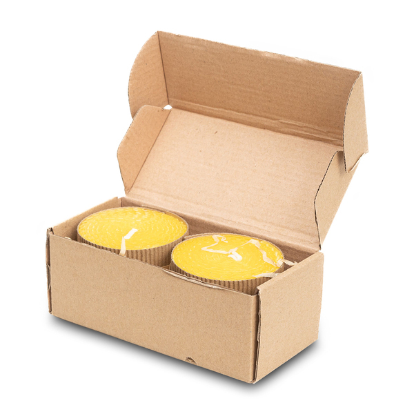 Zestaw 2 świec z wosku pszczelego Leoti P038653R