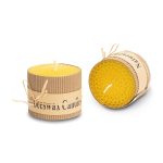 Zestaw 2 świec z wosku pszczelego Leoti P038653R