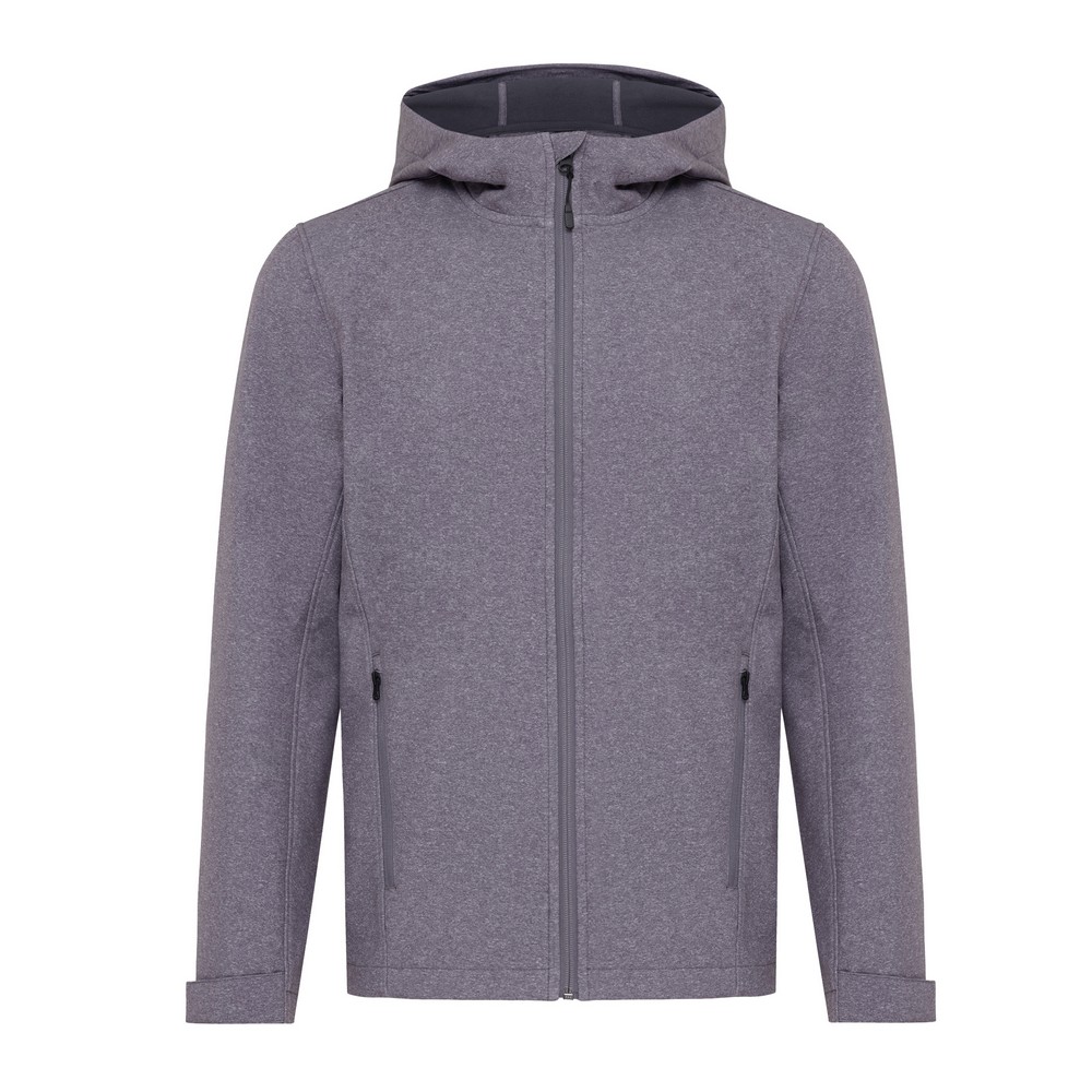 Męska kurtka softshell Iqoniq Makalu AWARE™ P054699X vulcano heather grey