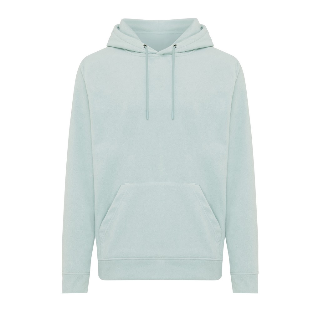 Bluza z kapturem z mikropolaru Iqoniq Trivor, RPET P054684X iceberg green